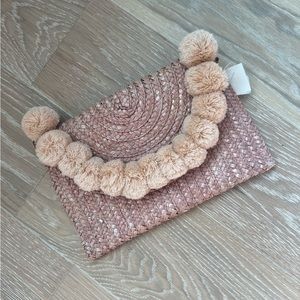 Shiraleah Chicago pink Pom Pom bag